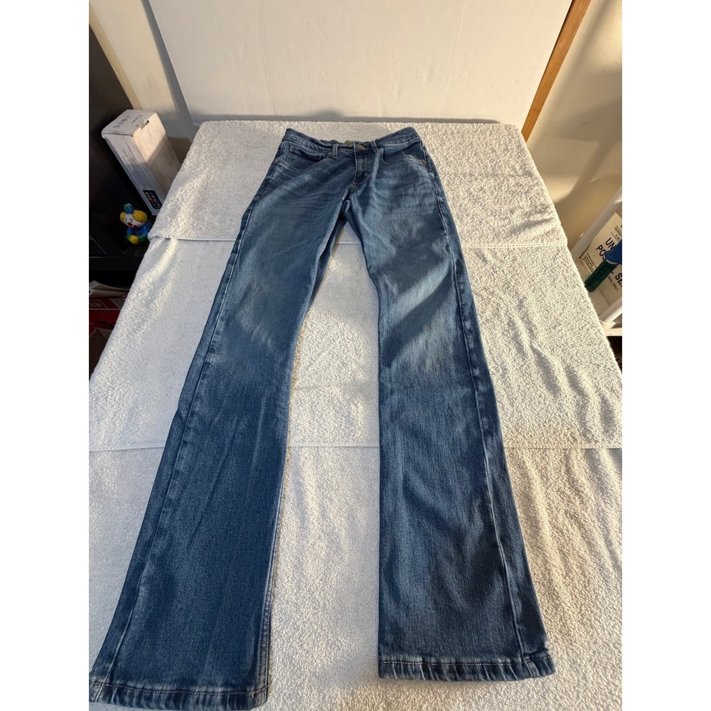 Wrangler 20X Style 42 Vintage Bootcut Jeans Mens 29x34 Blue Denim Mid Wash - Picture 9 of 16